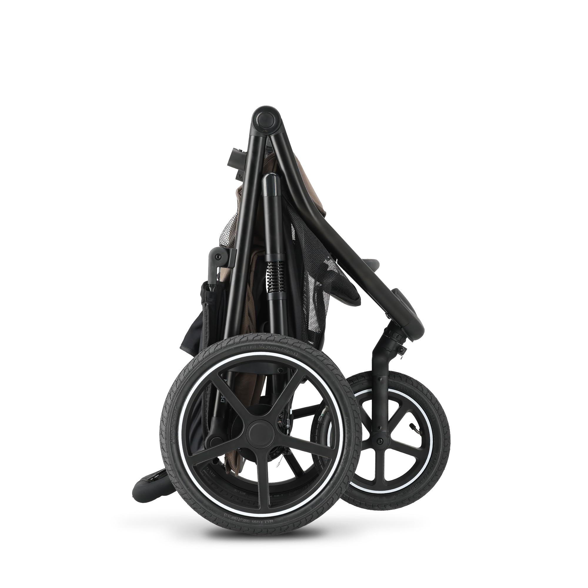 Deryan Bolt Jogger Passeggino combinato per ogni terreno – Pieghevole e portatile – Passeggino per jogging a partire dai 6 mesi (Hazel)