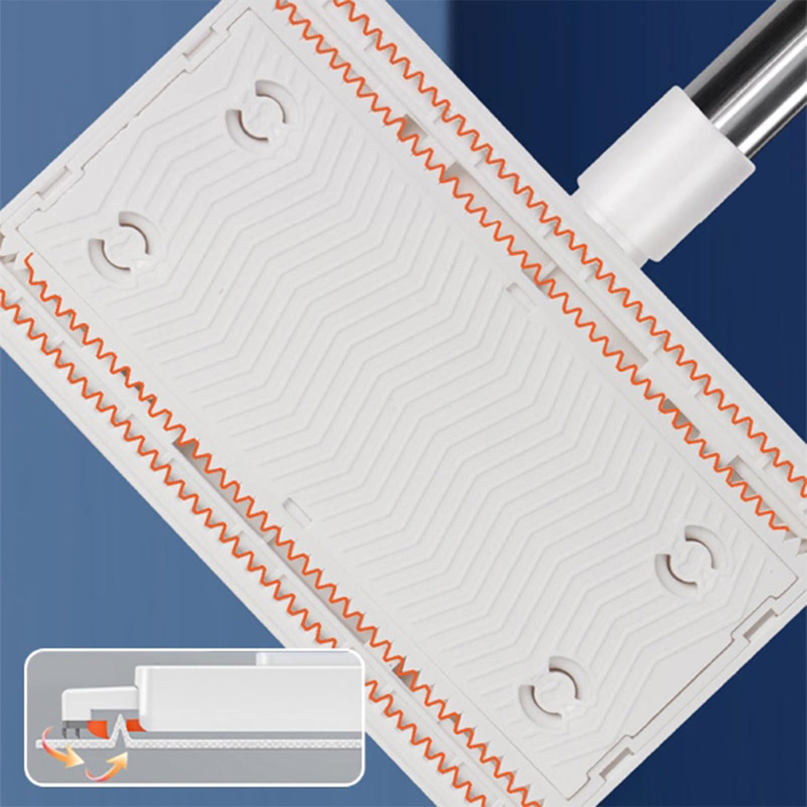 SWEEPI Mop per Pulizia Universale, Morsetto Rapido, 4 Panni Lavabili (2)