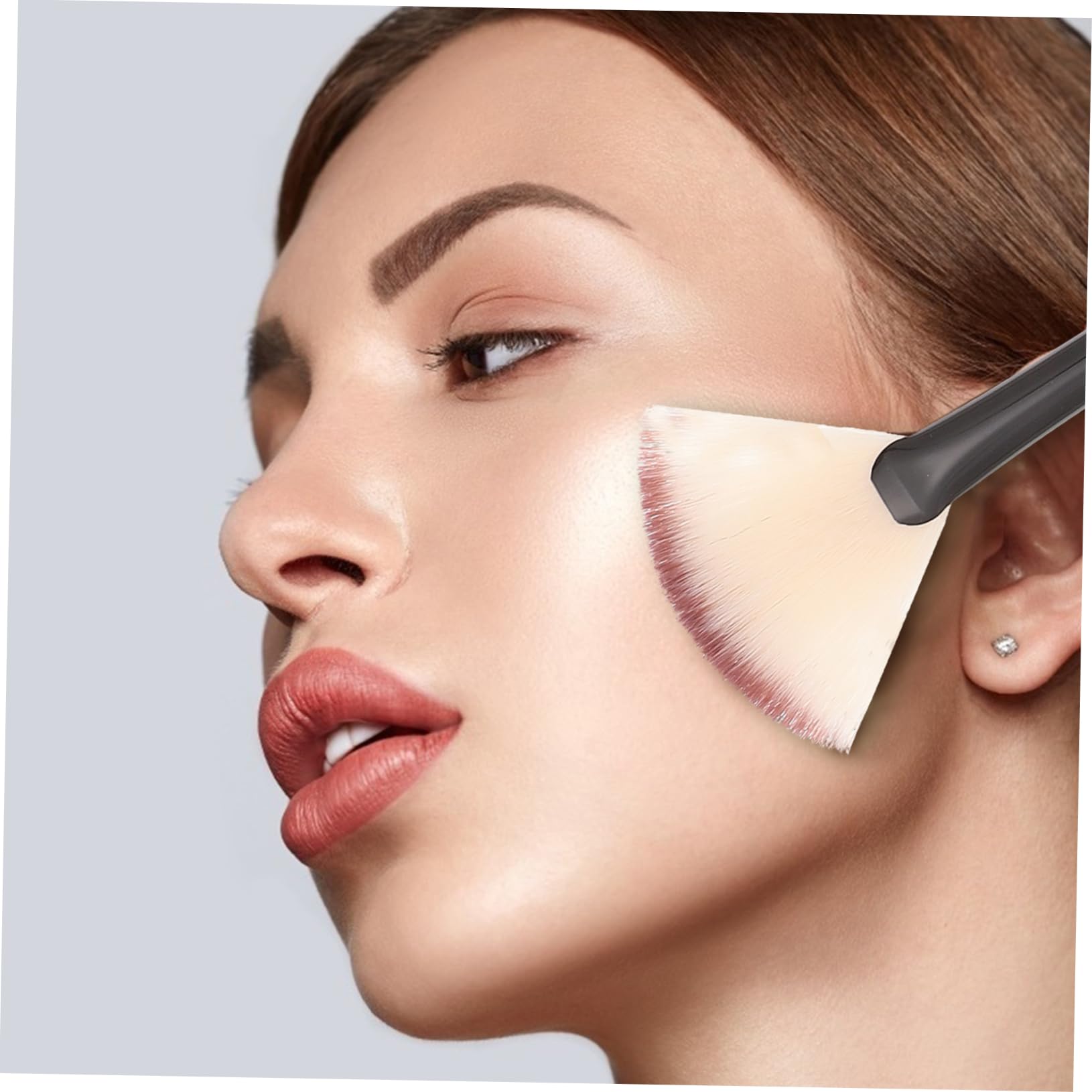 Healeved 36piezas Pinceles Faciales De Forma De Fan Para Aplicar Suaves y Firmes Para Mujeres y Uso Profesional Cuidado Piel Sin Contaminación