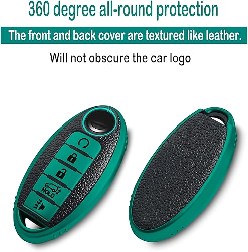 Miniatura 3 de Funda con textura para llavero compatible con, Verde