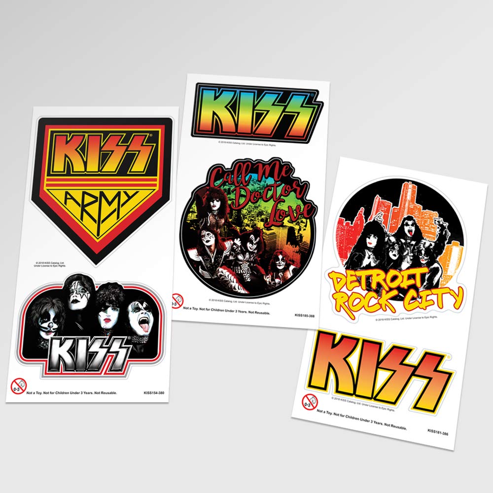 Amazon.co.jp: Popfunk KISS ロックバンド 収集用ステッカー 4