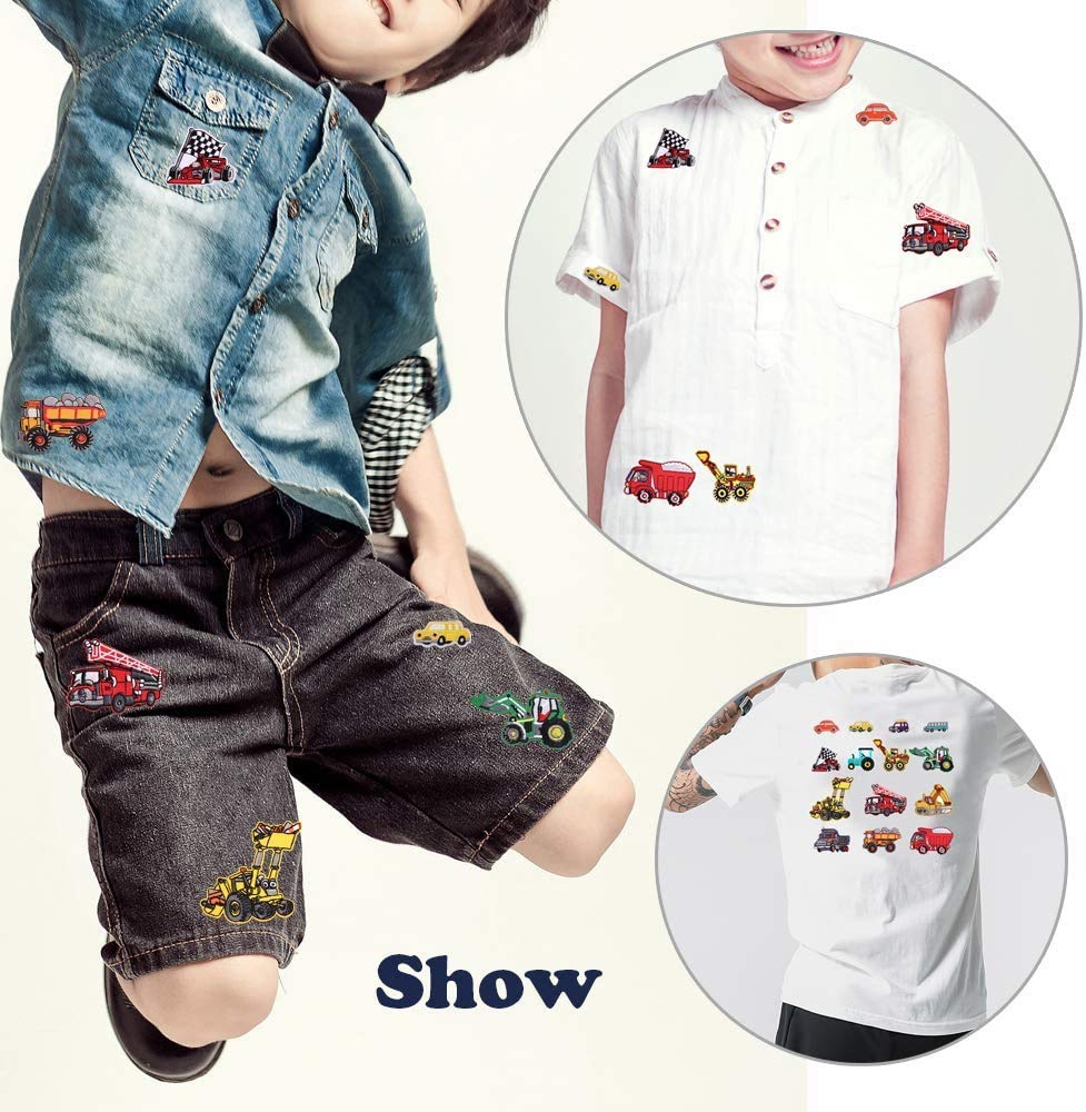 Toppe Termoadesive Ricamate - Set Di 12 Pezzi Per Riparare E Decorare Vestiti - Foto 4