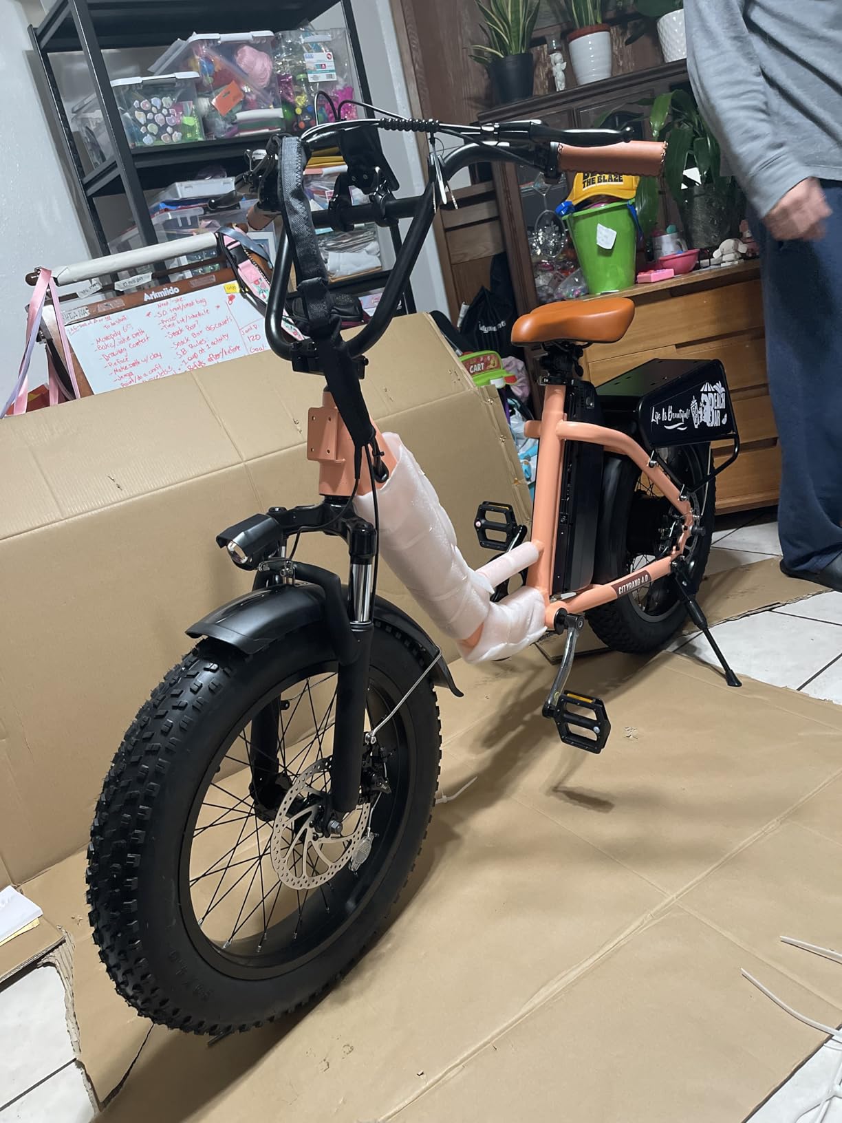 EUY Electric Bike for Adults with Peak 1500W Motor, 48V 20Ah Removable Battery Fast Ebike,Max 70Miles & 30MPH,20" x4.0 Fat Tire Commuting Electric Mountain Bike,7-Speed, Step-Thru Bicycle photo review