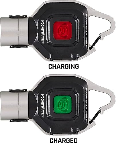 Miniatura 6 de Streamlight 73300 Pocket Mate - Llavero de 325 lúmeneslinterna recargable USB con clip, color plateado