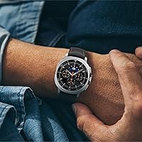 Vista 8 de Samsung Galaxy Watch 8 Classic (2025) - Reloj inteligente Bluetooth de 46 mm, diseño de cojín, bisel giratorio, botón rápido, entrenador de dormir