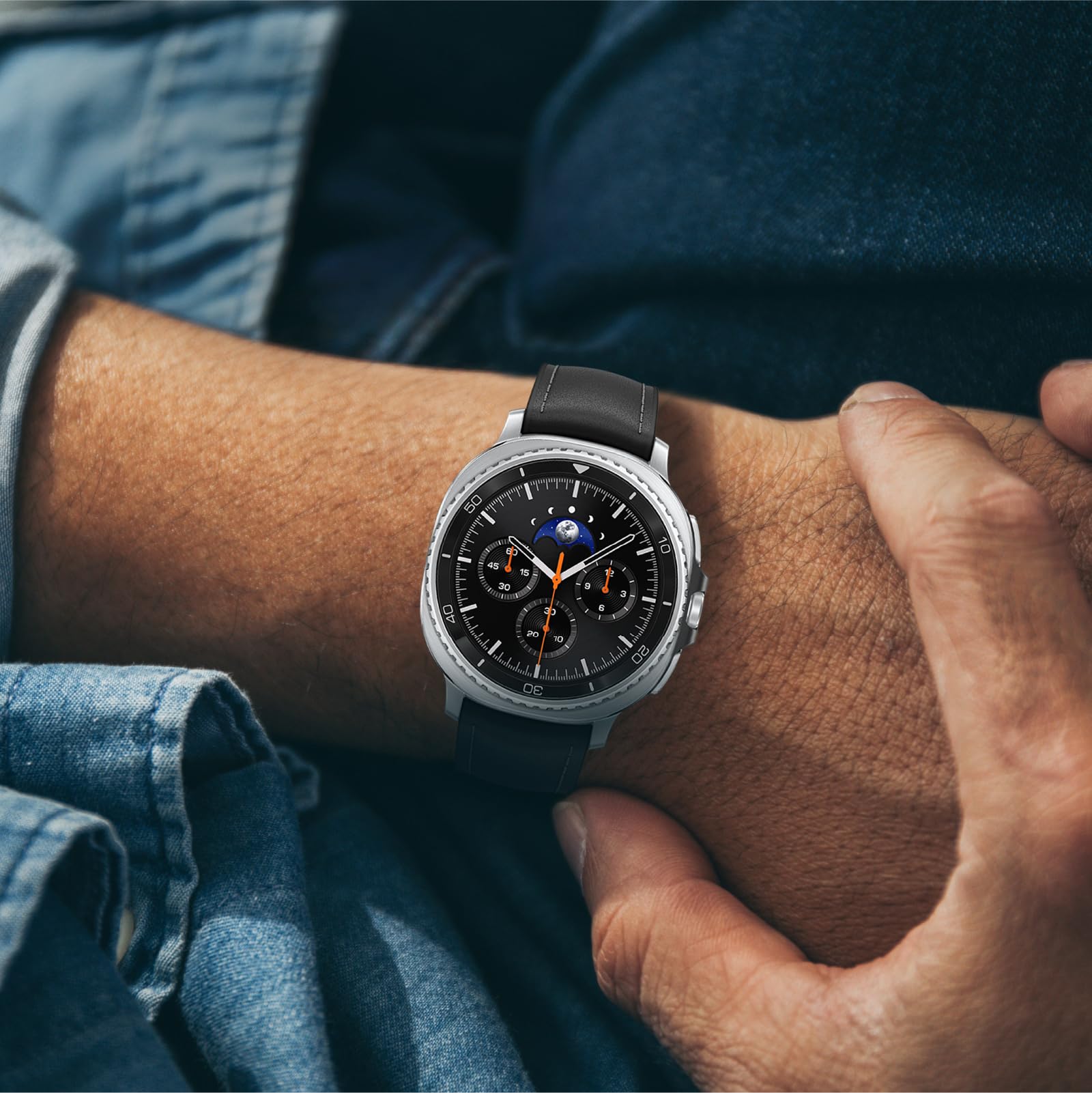 Samsung Galaxy Watch 8 Classic (2025) 46mm Bluetooth Smartwatch, Cushion Design, Rotating Bezel, Quick Button, Sleep Coaching, Running Coach, Energy Score, Black [US Version, 2 Yr Warranty]