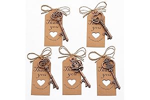 VZCBZC 50 PCS Key Bottle Openers,Rustic Bridal Shower Decorations Favors