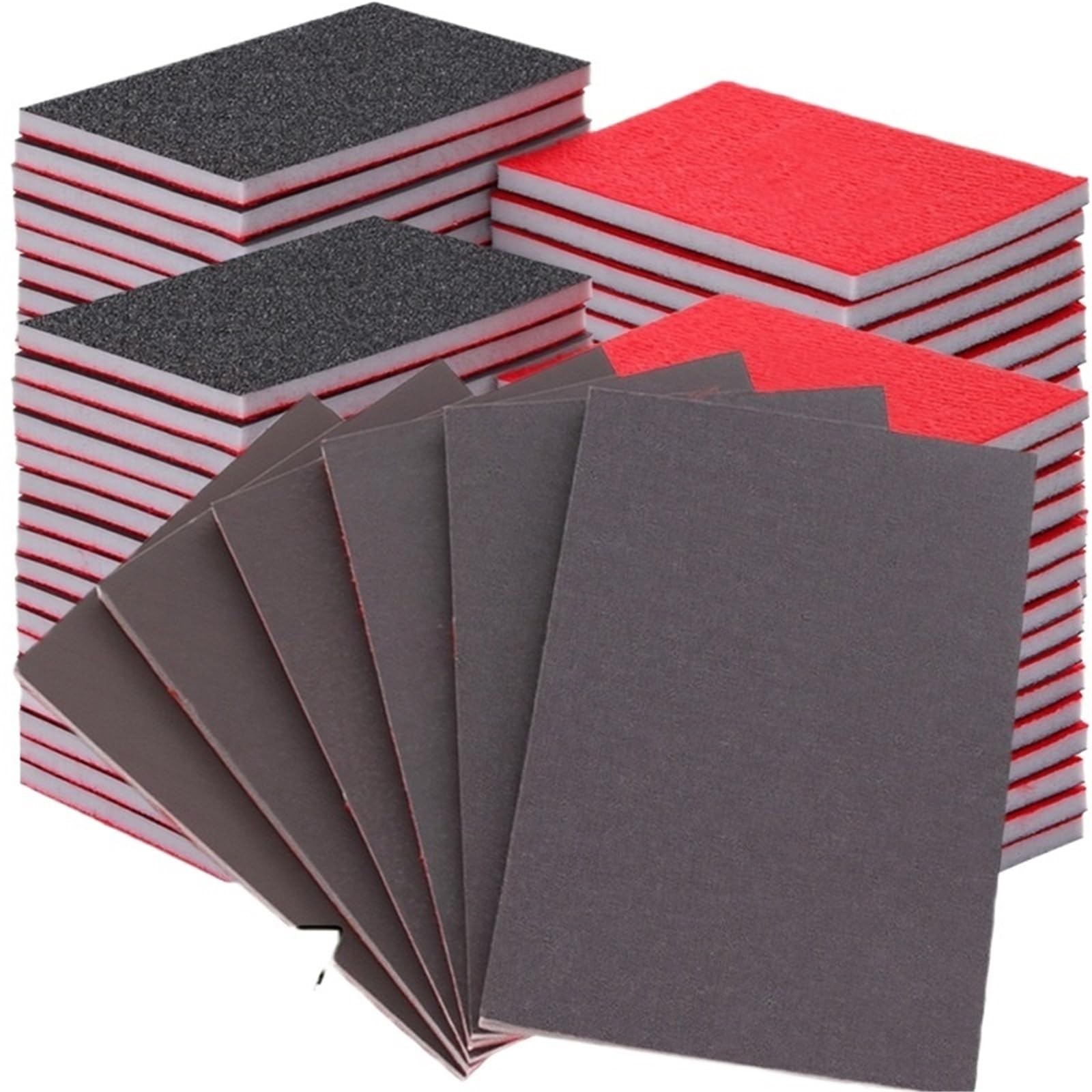 50PCS Sponge Sanding Block 180-2000 Grit Abrasive Polishing Pads Wet And Dry Grinding Sand Blocks Tools For Metal Wood(P1000)
