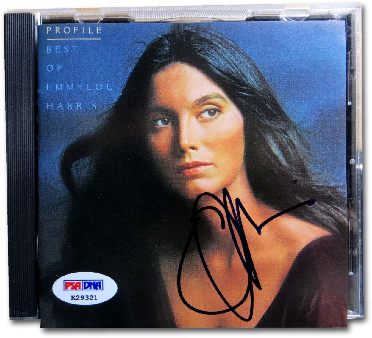 Emmylou Harris Signed Autographed CD Cover Profile - Best Of PSA