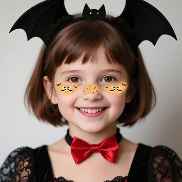 Halloween Temporary Stickers 12 Sheets Pumpkin Spider Decals