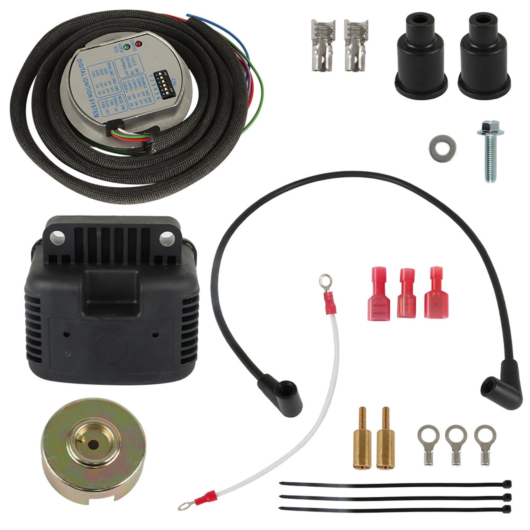 ANTUKO 53-660 Ignition Kit Replacement for Big Except Cam 1970-1999 Replacement for Sportster 1986-2003