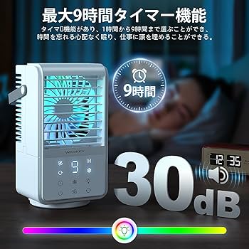 自動首振り 小型USB冷風機 極細ミスト 冷風扇 小型USB冷風機 自動首振り 極細ミスト 冷風扇