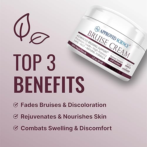 Miniatura 3 de Approved Science Crema de moretones - Árnica y lavanda - Calma y desvanece moretones - 2 onzas líquidas - Vegana