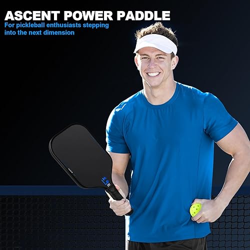 Miniatura 5 de Paletas de pickleball de fibra de carbono aprobadas por USAPA - Superficie de fibra de carbono cruda T700, núcleo de panal de polipropileno de 0.63