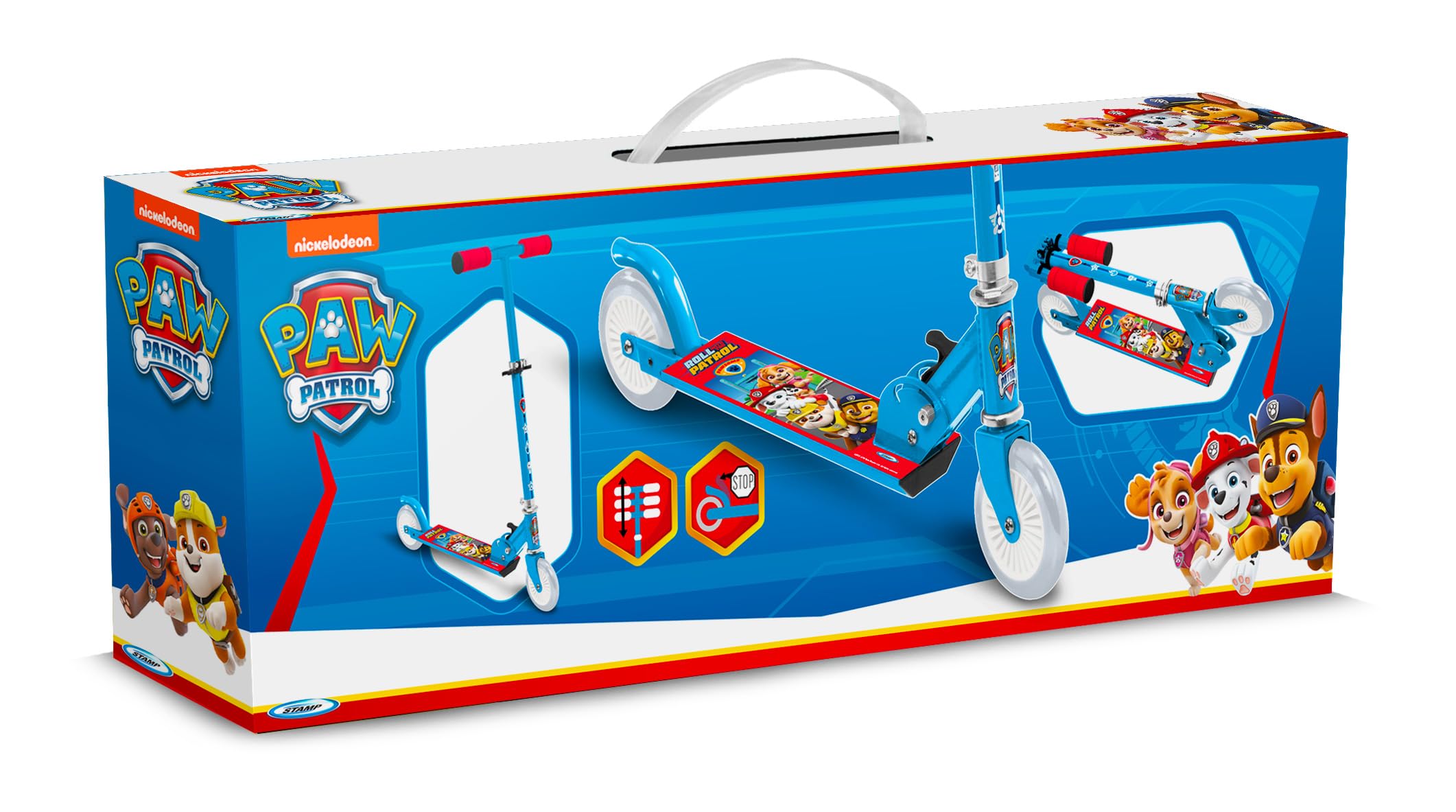 Stamp Monopattino pieghevole Paw Patrol, blu-rosso-bianco
