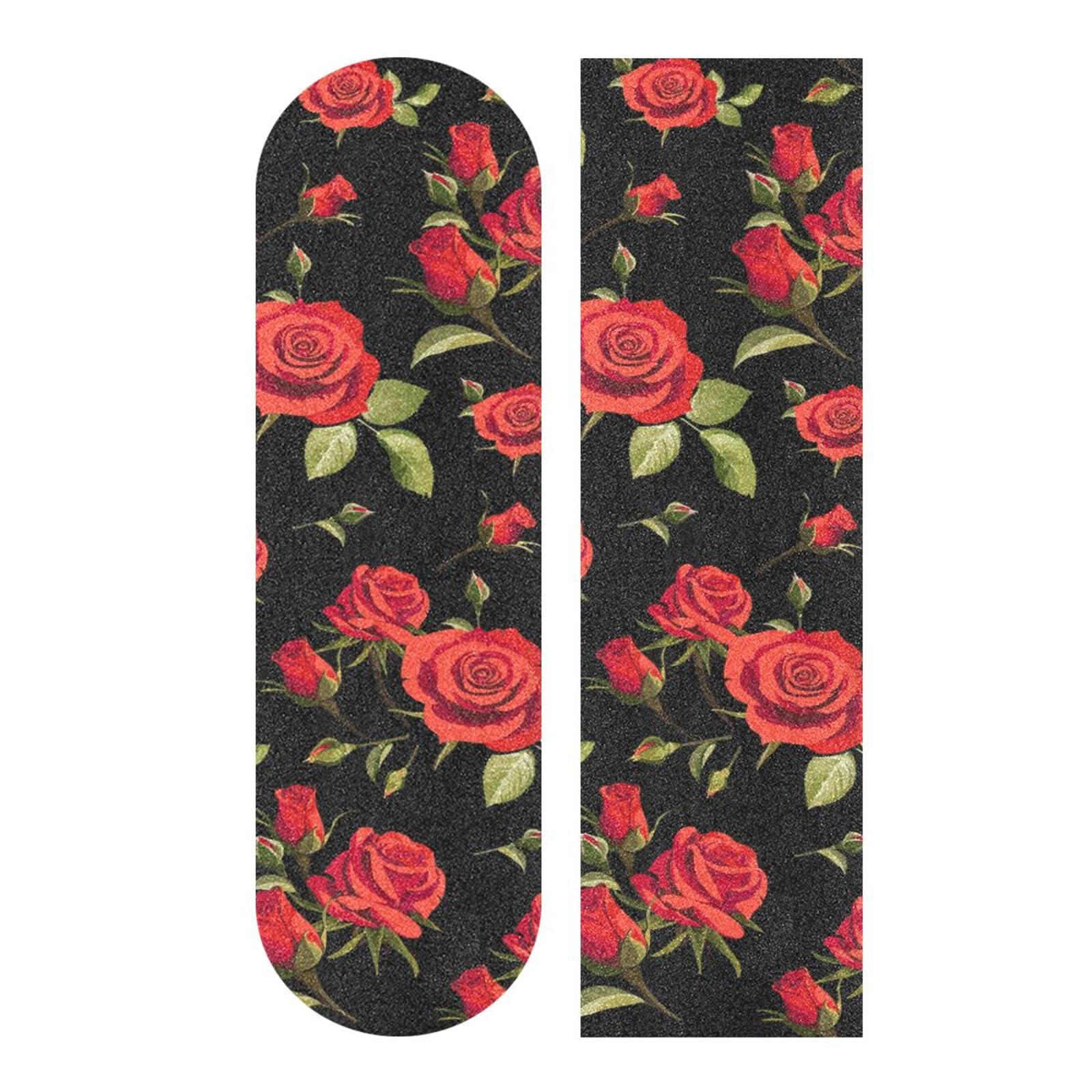 SDMKA Red Rose Skateboard Grip Tape 9