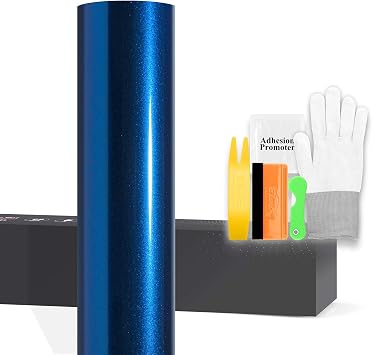 60"x480" 5FTx40FT PPF Paint Protection Film Dry Apply Gloss Metallic Diamond Blue Self Healing Auto Bra Vinyl Wrap Invisible Scratches Shield Sheet DIY