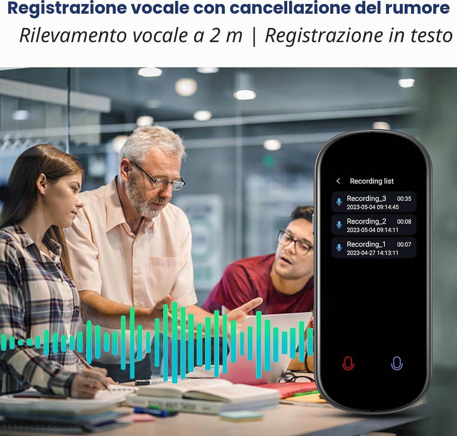 Dispositivo traduttore linguistico, supporto per traduttore vocale offline, registrazione e traduzione di foto, traduttore istantaneo bidirezionale in tempo reale ad alta precisione, 150+ lingue, per