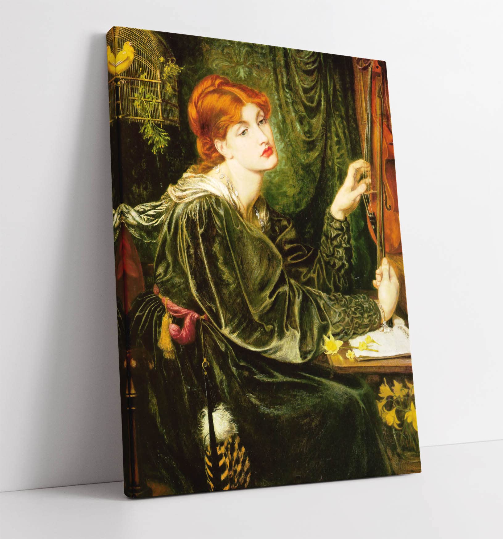 Canvasartshop -Dante Gabriel Rossetti, Veronica Veronese- Canvas Wall Art Picture Print (12X8)