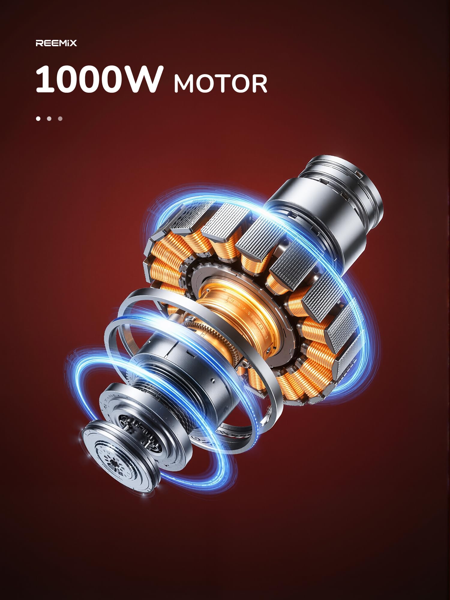 Frullatore ad immersione 5 in 1 in acciaio inox, 1000 W con 12 velocità e modalità turbo, include frusta, montalatte, tritatutto da 500 ml e misurino