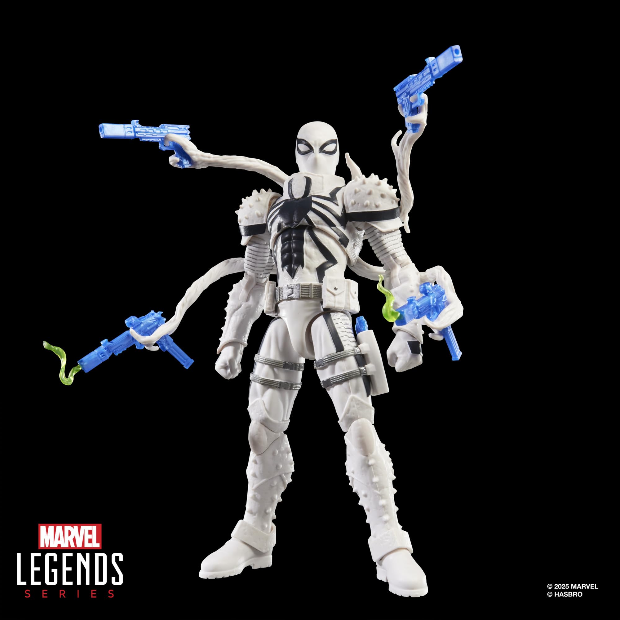 Spider-Man Marvel Legends Series Magic: The Gathering Agent Anti-Venom, 15 cm figurka zabawka i ekskluzywna foliowa kolekcjonerska gra karciana karta kolekcjonerska
