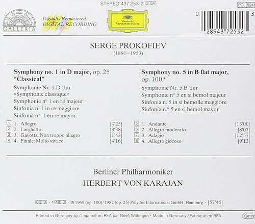 Miniatura 2 de Prokofiev Symphonies Nos 1  5
