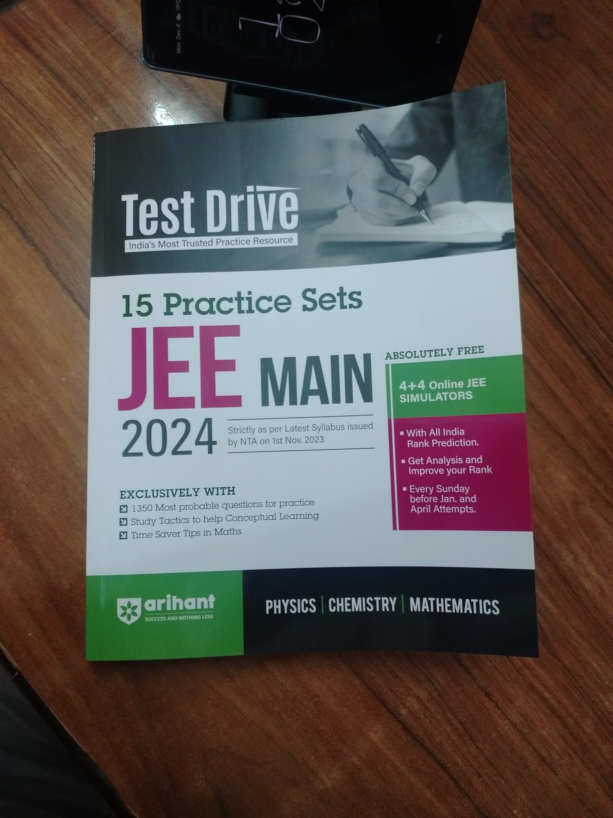 Buy Arihant Test Drive JEE Main Exam 2026 | Physics, Chemistry and ...