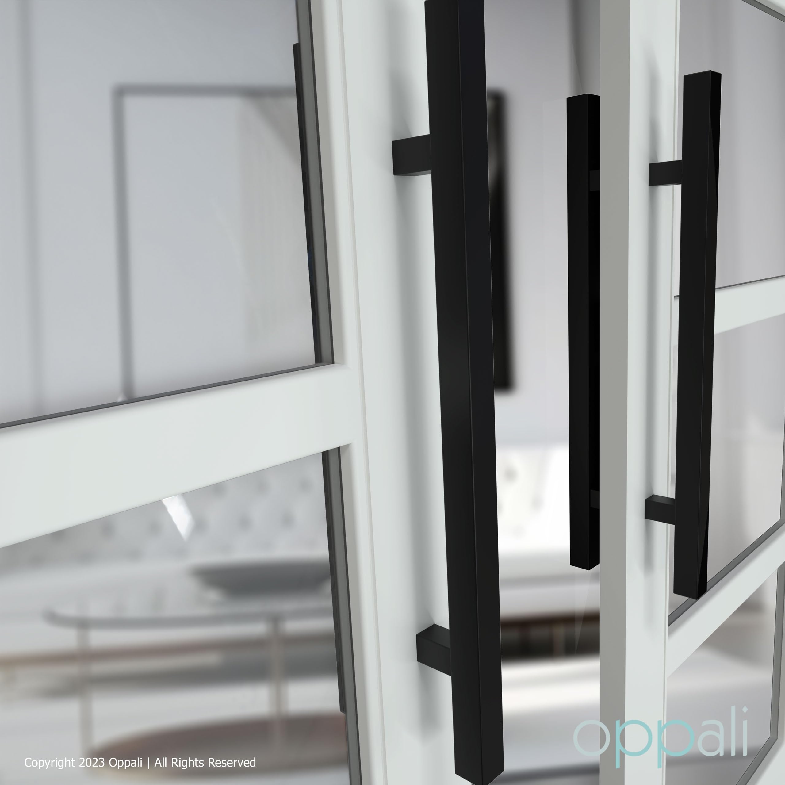 Maniglie Porte Vetro Retro - Acciaio Spazzolato Per Interni Ed Esterni - Foto 7