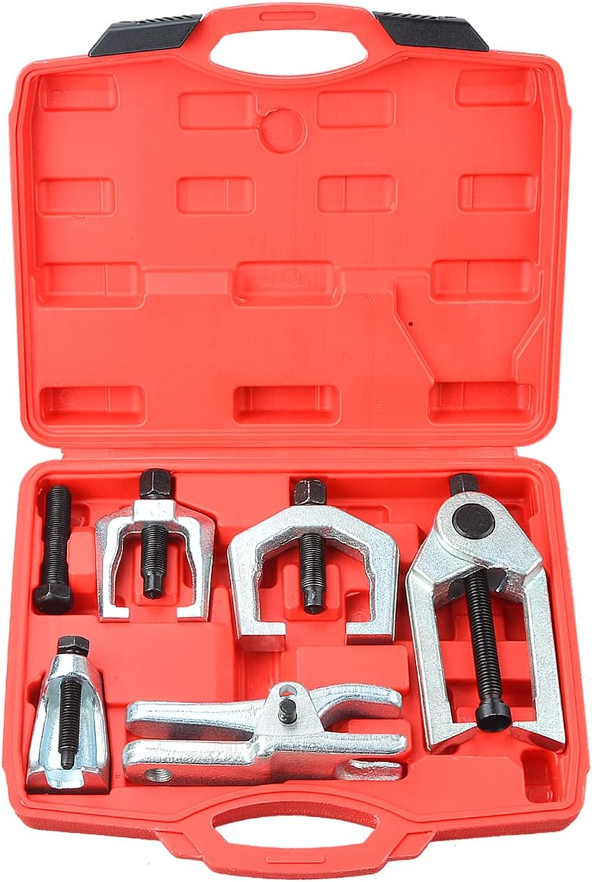 Prokomon 5pc Ball Joint Separator, Pitman Arm Puller, Tie Rod End Tool