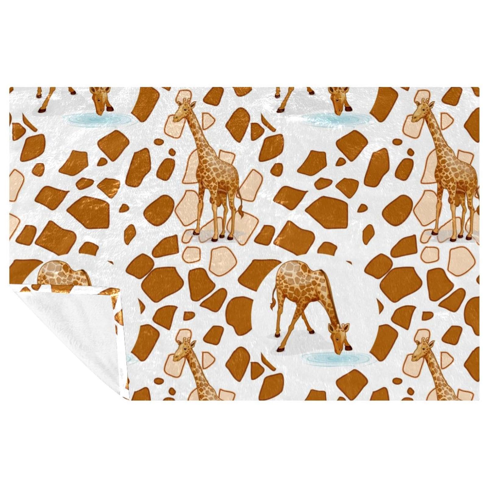 Couverture girafe douce et chaude pour partager des moments cocooning en famille