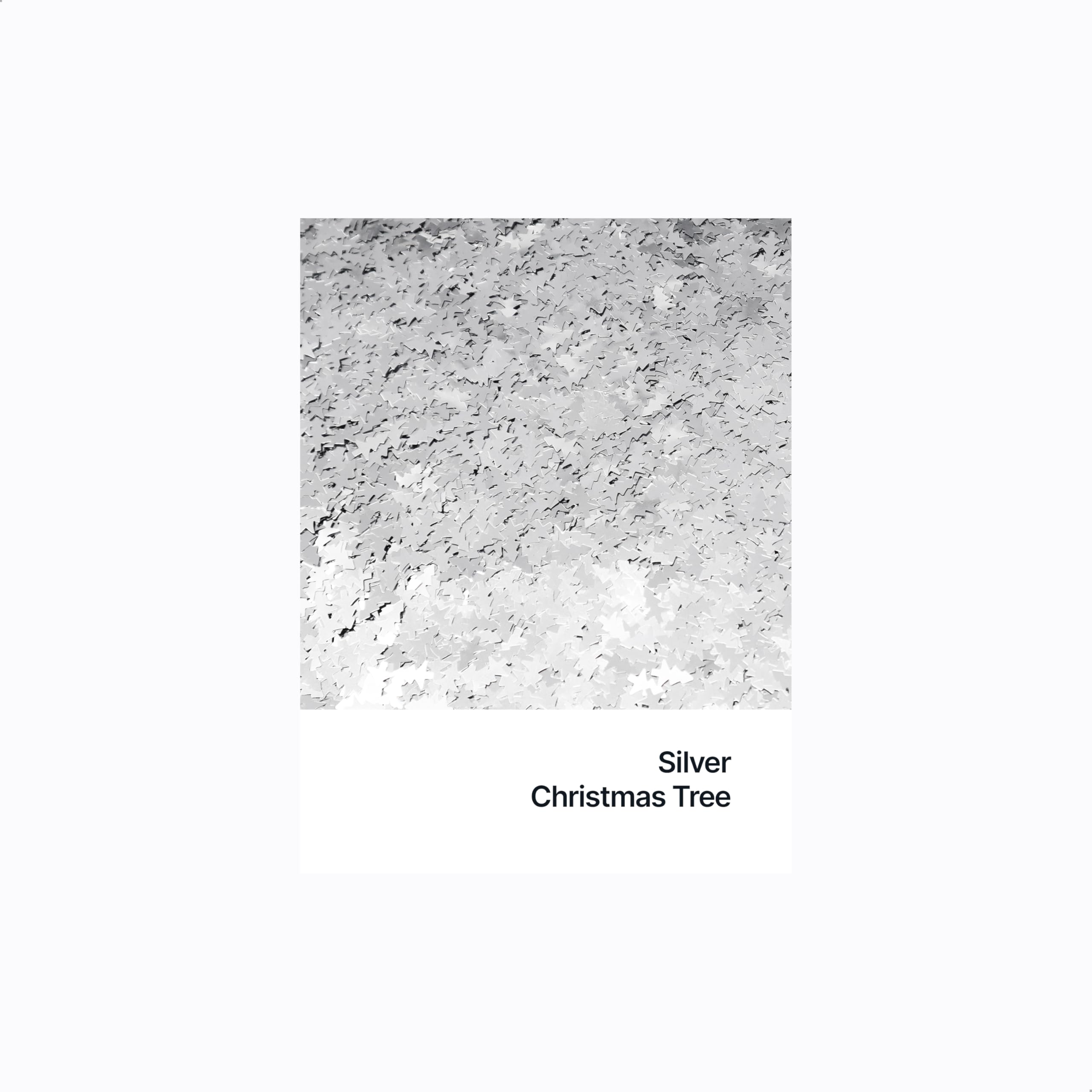 Hemway Ultra Sparkle Glitter Christmas Tree Shape, 50g, Silver - Image 2