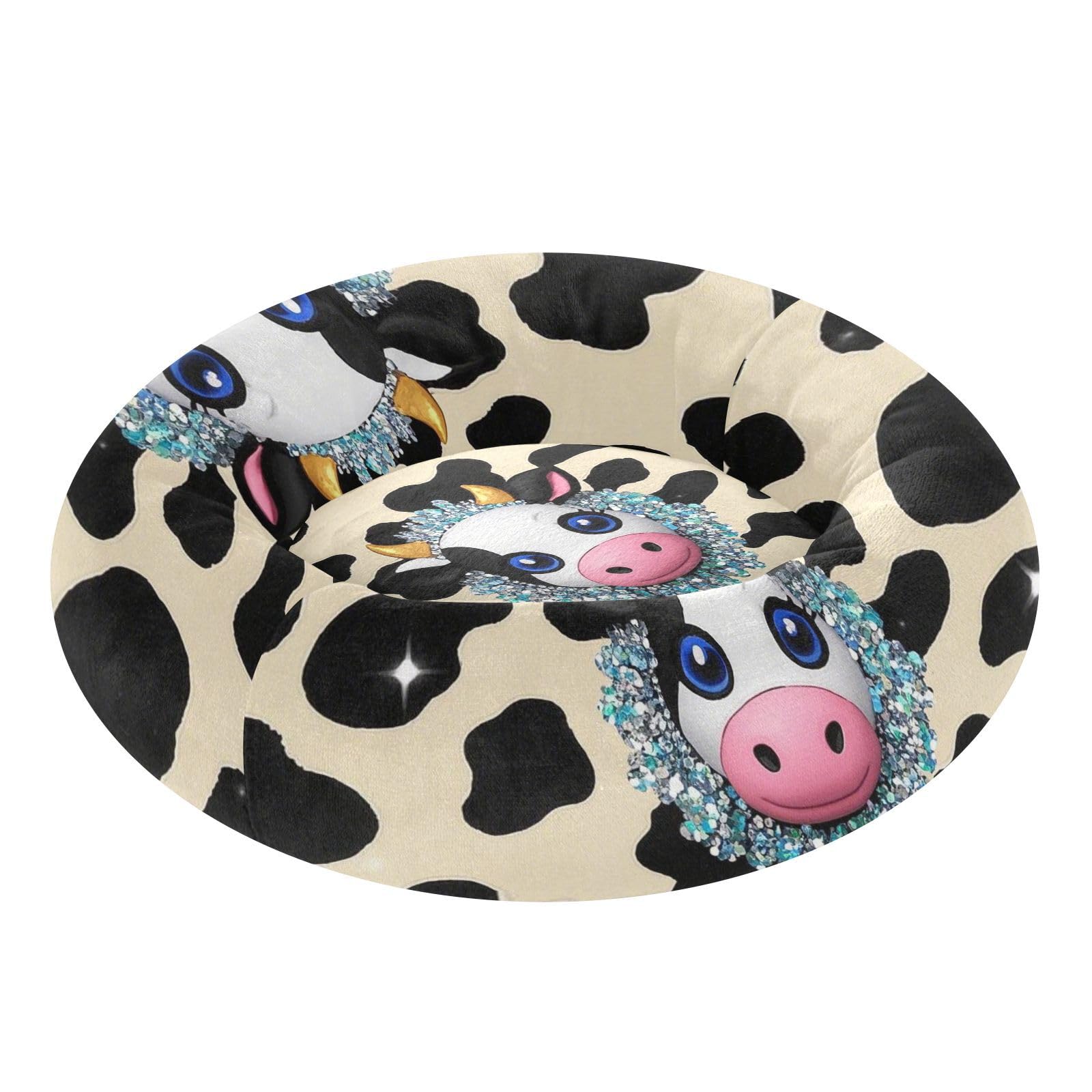Coussin beignet paillettes animaux S pour des siestes au salon