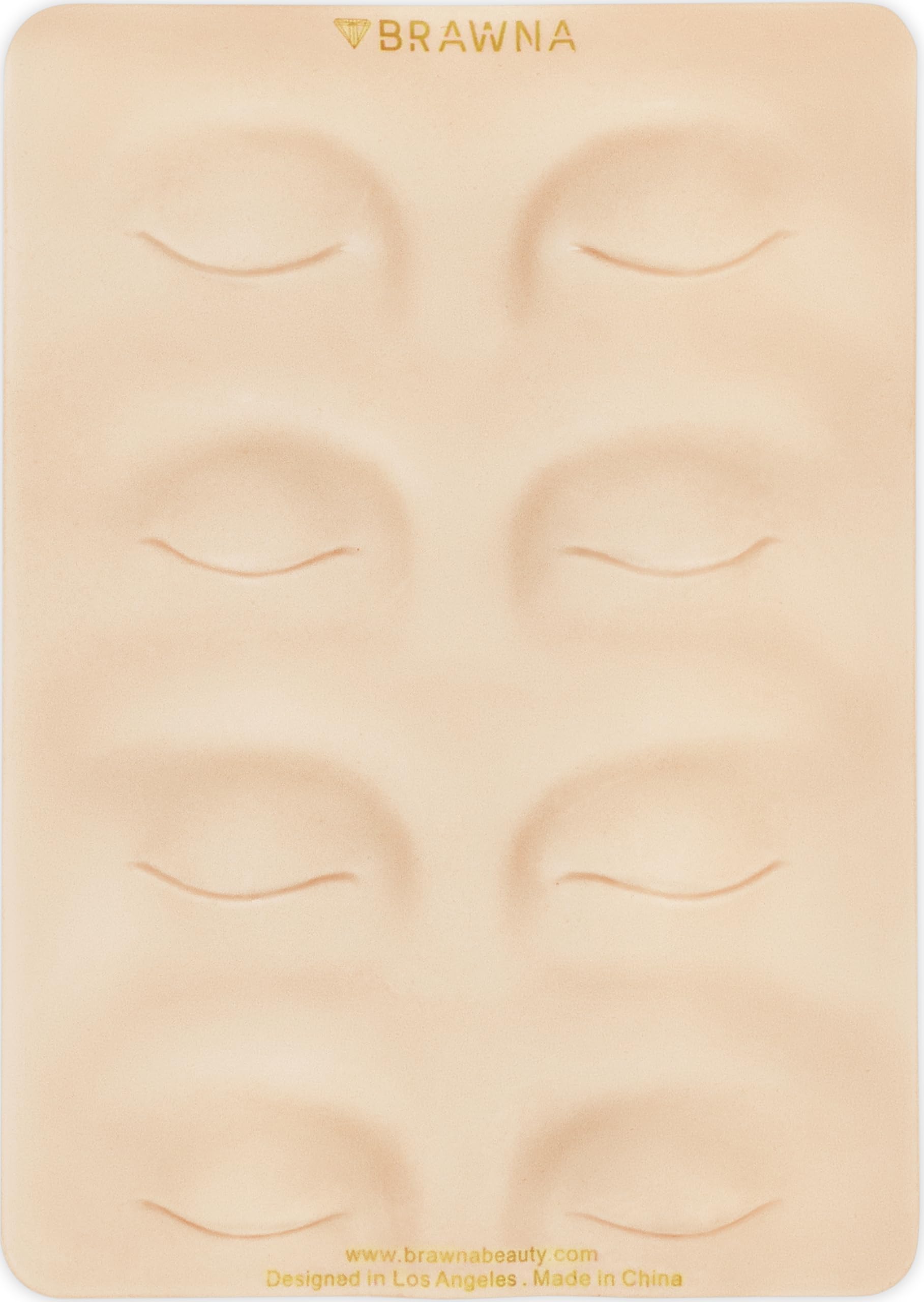 BRAWNA 3D Eyebrow PMU Practice Skin - Eyeliner Practice Skin - 4 Different Shapes - PMU Supplies