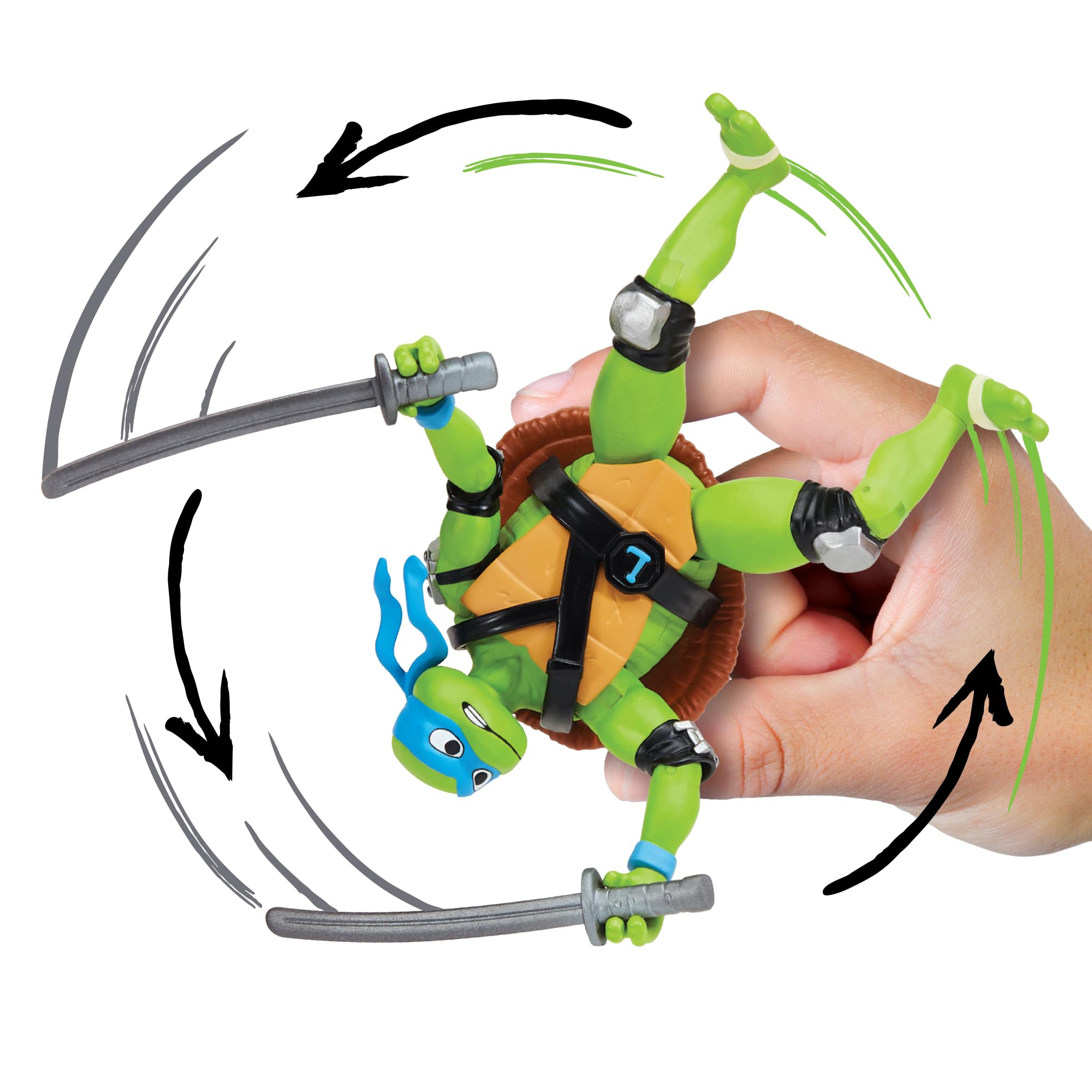 Teenage Mutant Ninja Turtles - Leonardo Shell Spin, Figures