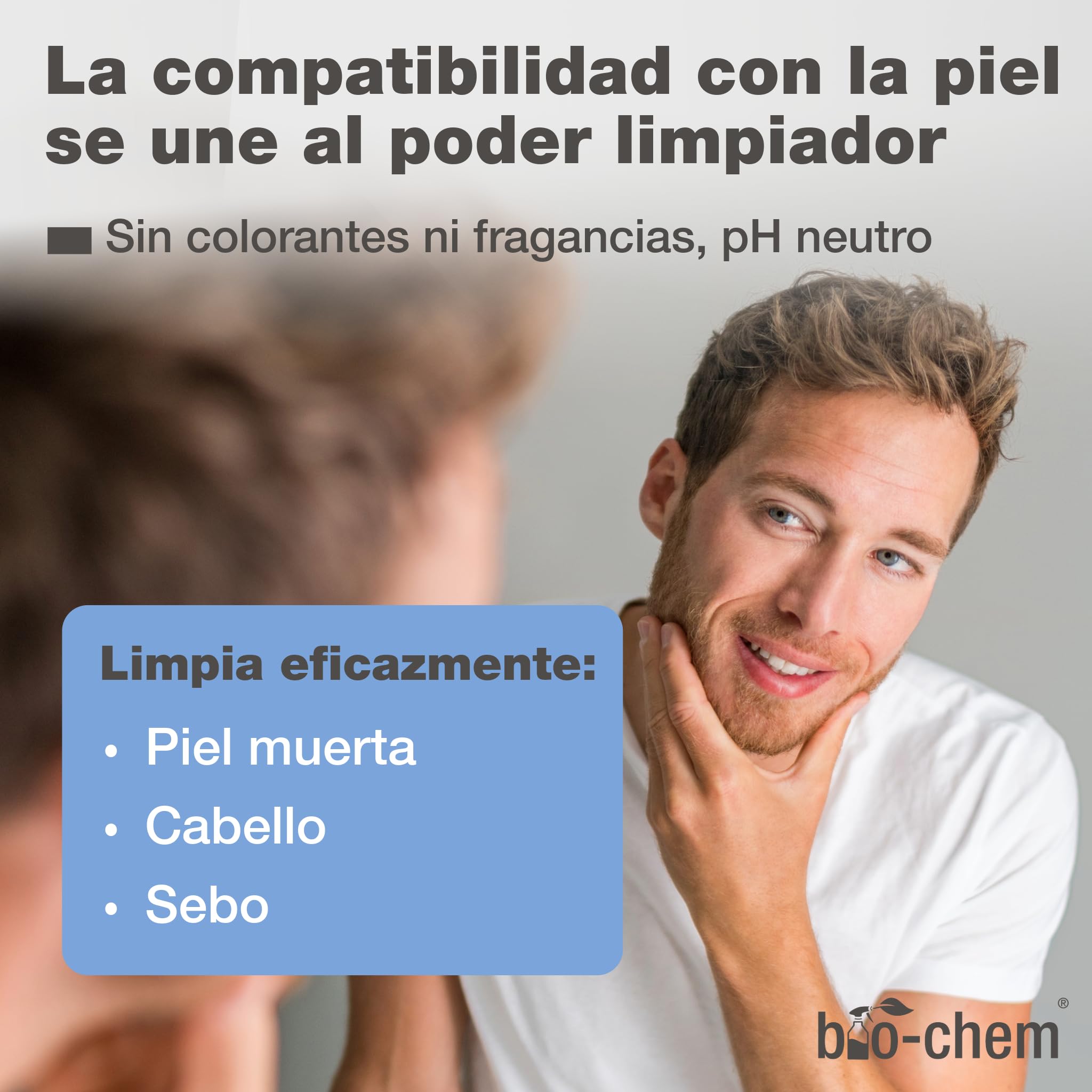 bio-chem Limpiador para cabezales de afeitado 3x 750 ml | Limpiador para cabezales de afeitado para hombres y mujeres - Apto para todas las marcas - Limpieza cabezales de afeitado