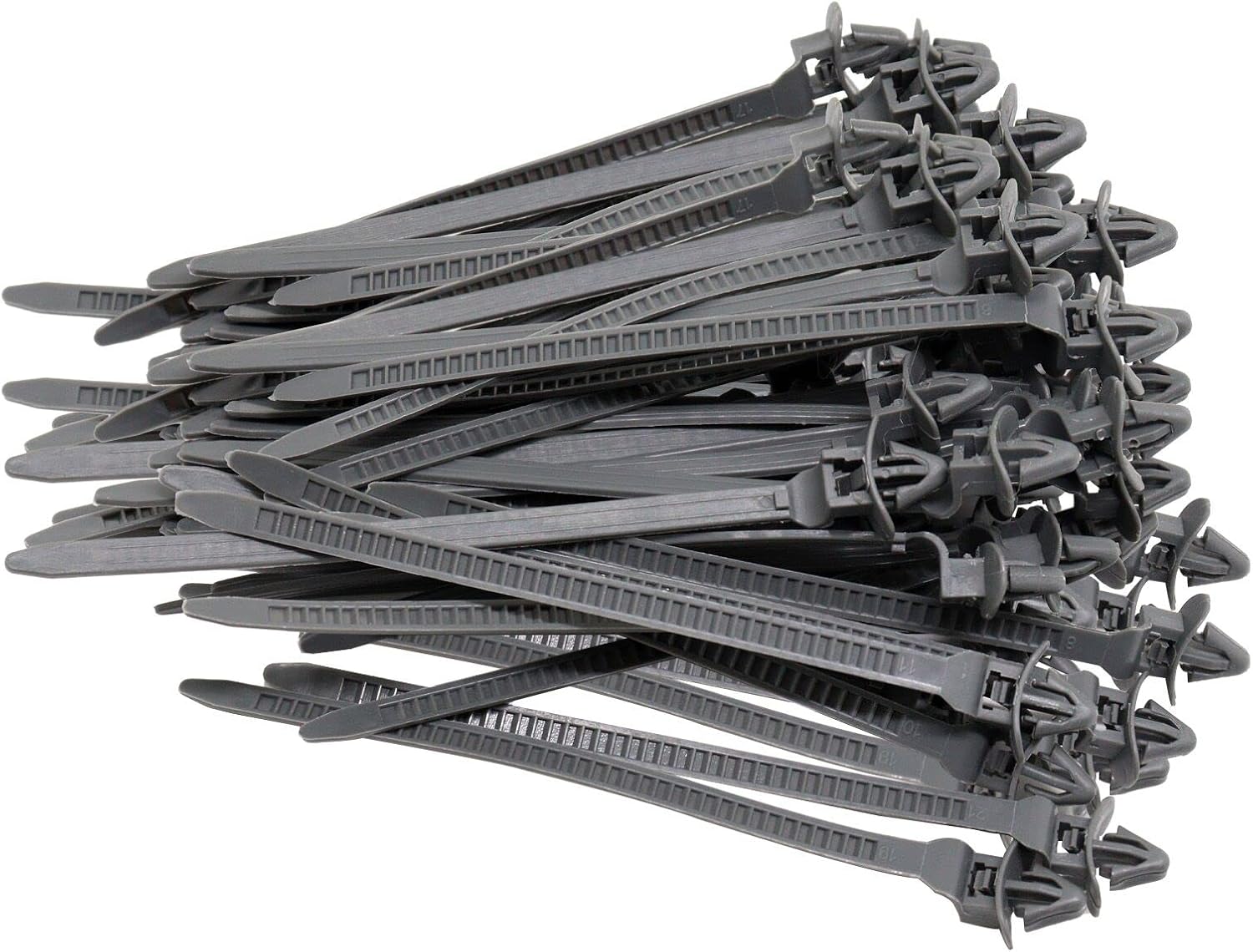 BENLIUDH Push Mount Cable Zip Tie, 4 Inch Automotive Wire Loom Clips Zip Tie Holder