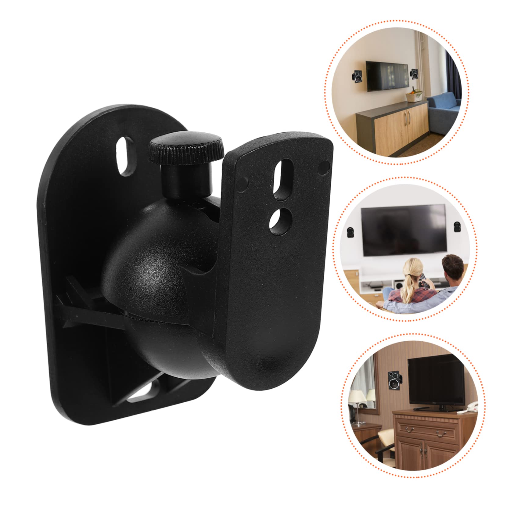 Staffa Da Parete Per Audio Surround Set Di 6 Resistenti Staffe Per Altoparlanti Montaggio A Parete Realizzate in Materiale Abs Robusto E Durevole