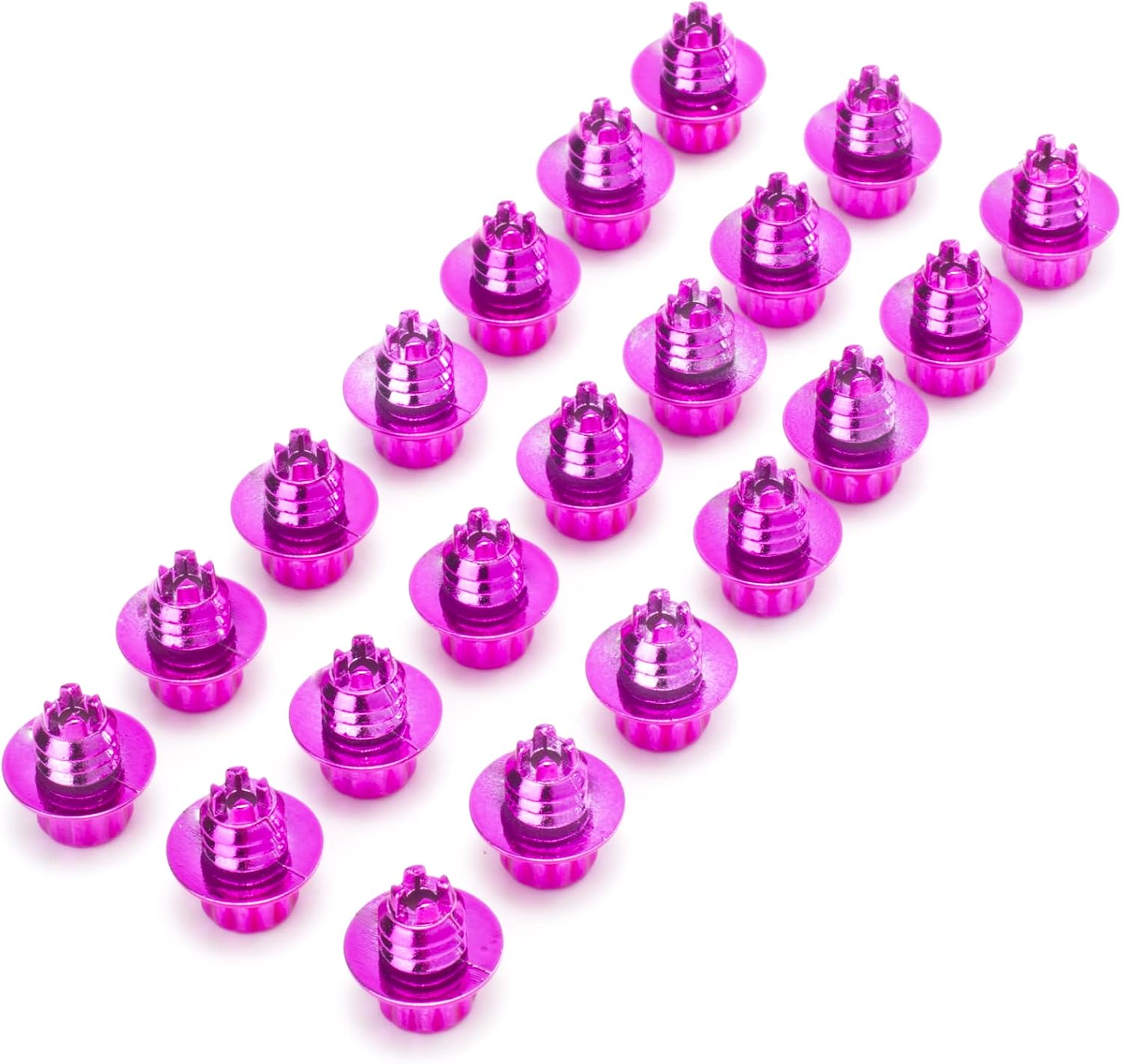 RTRHINOTUNING 6.9mm/0.27in Wheel Rim Lip Rivets Nuts Replacement Rivets, Purple 50pcs