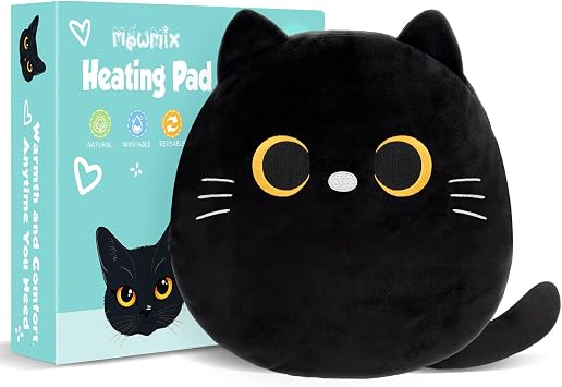 Cat Microwavable Heating Pad for Period Pain Relief, Microwave Heat Pad