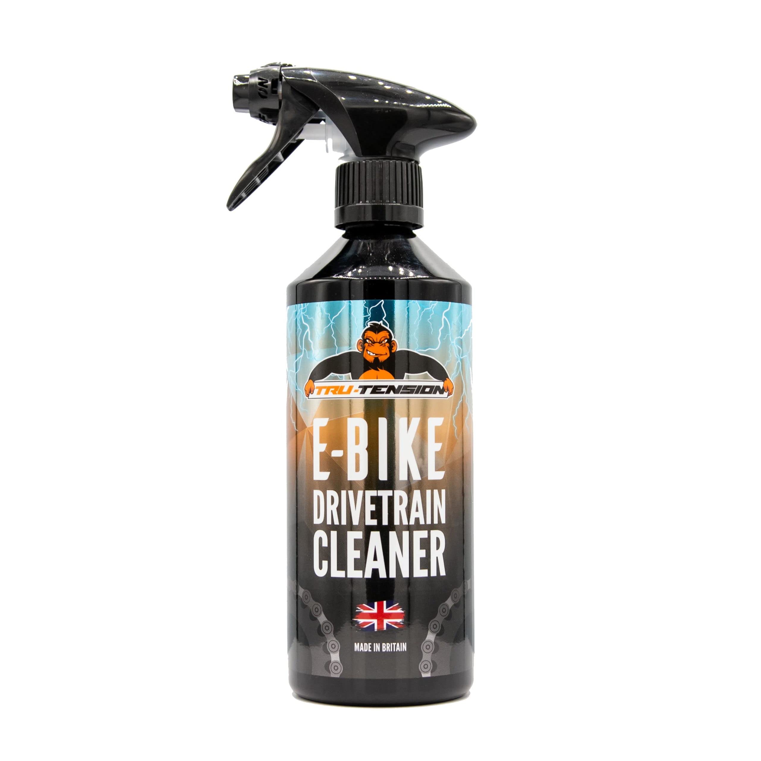 Tru-Tension | E-Bike Drivetrain Cleaner | No Hassle Road, Mountain & E-Bikes Cleaner | Bicycle Tools & Accessories | 500ml