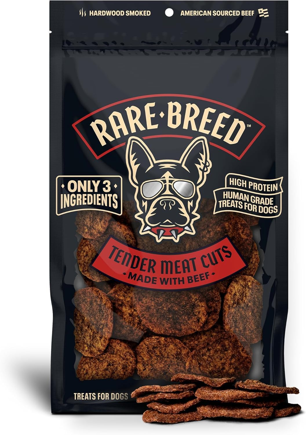 Rare Breed Real Meat Soft Beef Dog Treats - 12 oz