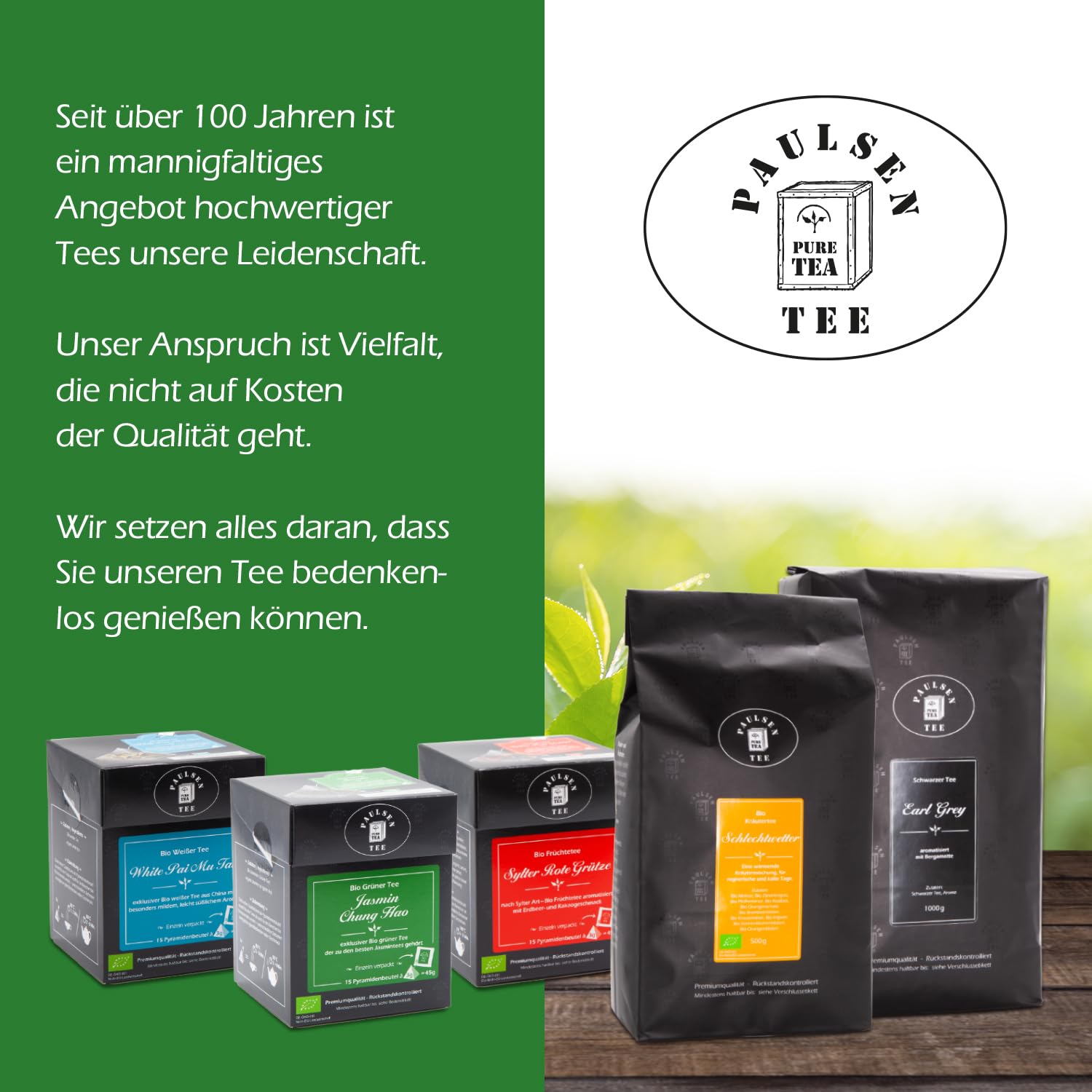 Bio Schlechtwetter 2 x 500g Paulsen Tee Kräutertee rückstandskontrolliert & zertifiziert