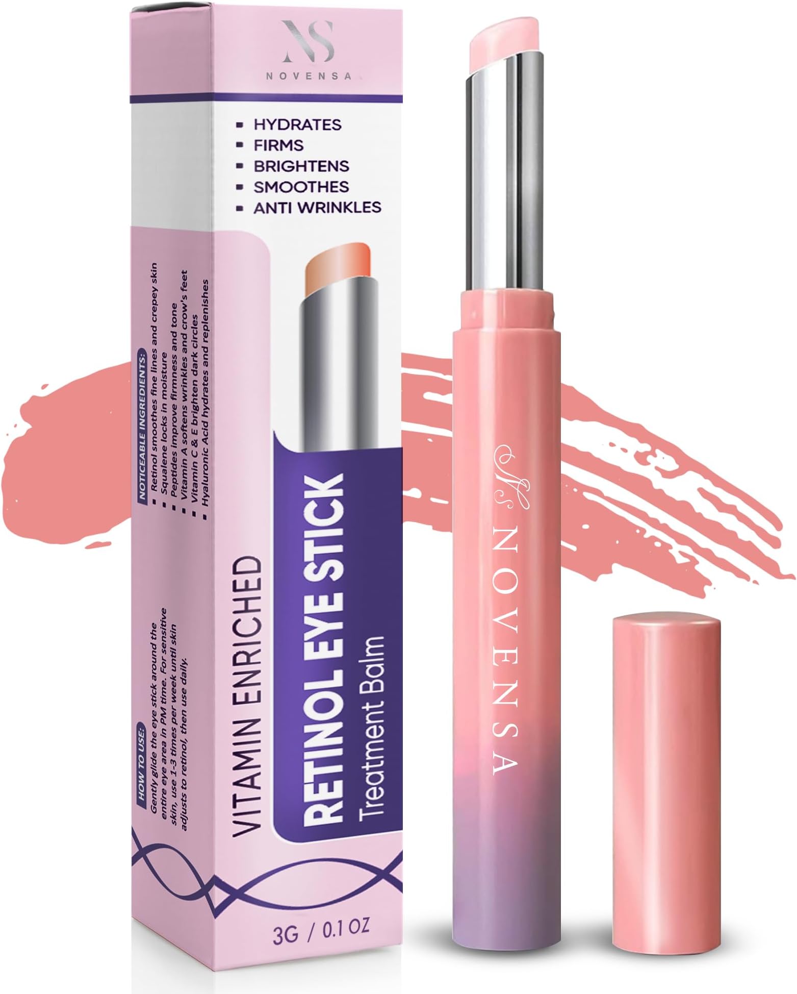 Eye Bag Remover, Under Eye Dark Circle Remover with Retinol & Caffeine, Under Eye Brightener, Anti Aging Eye Tightening Cream to Repair Wrinkles and Fine Lines