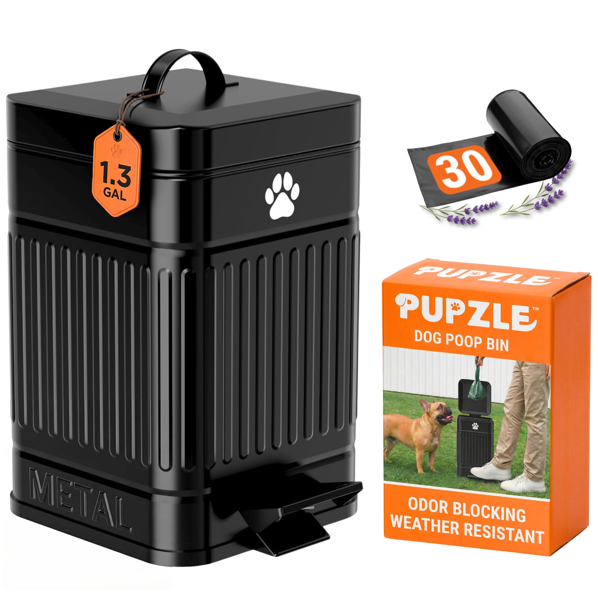 Amazon.co.jp: Pupzle Dog うんちゴミ箱 屋外 1.3ガロン アウトドア 犬