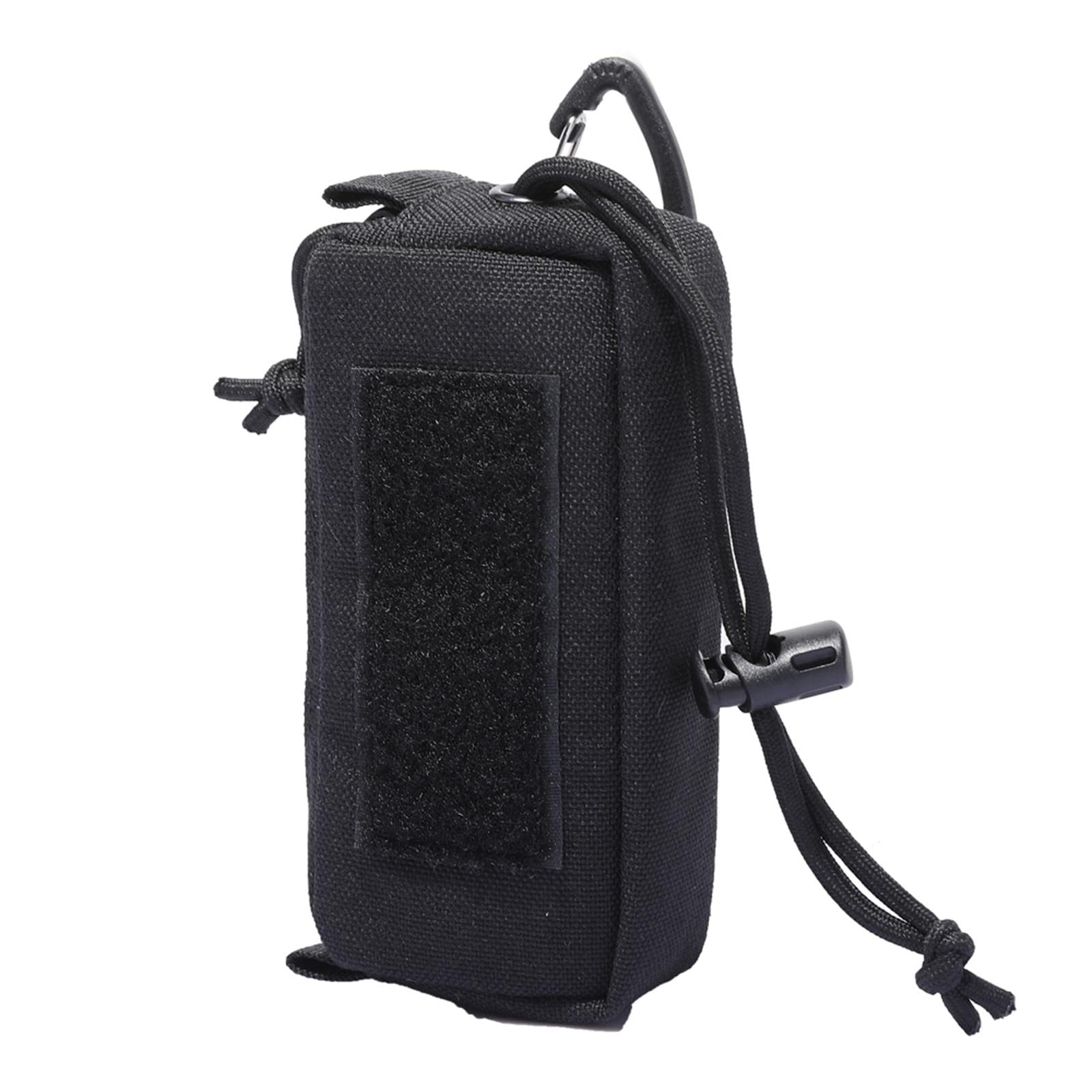 Waist Bag Pack Multi Functional 1000D Nylon Zipper Purse Men Women black-image-41