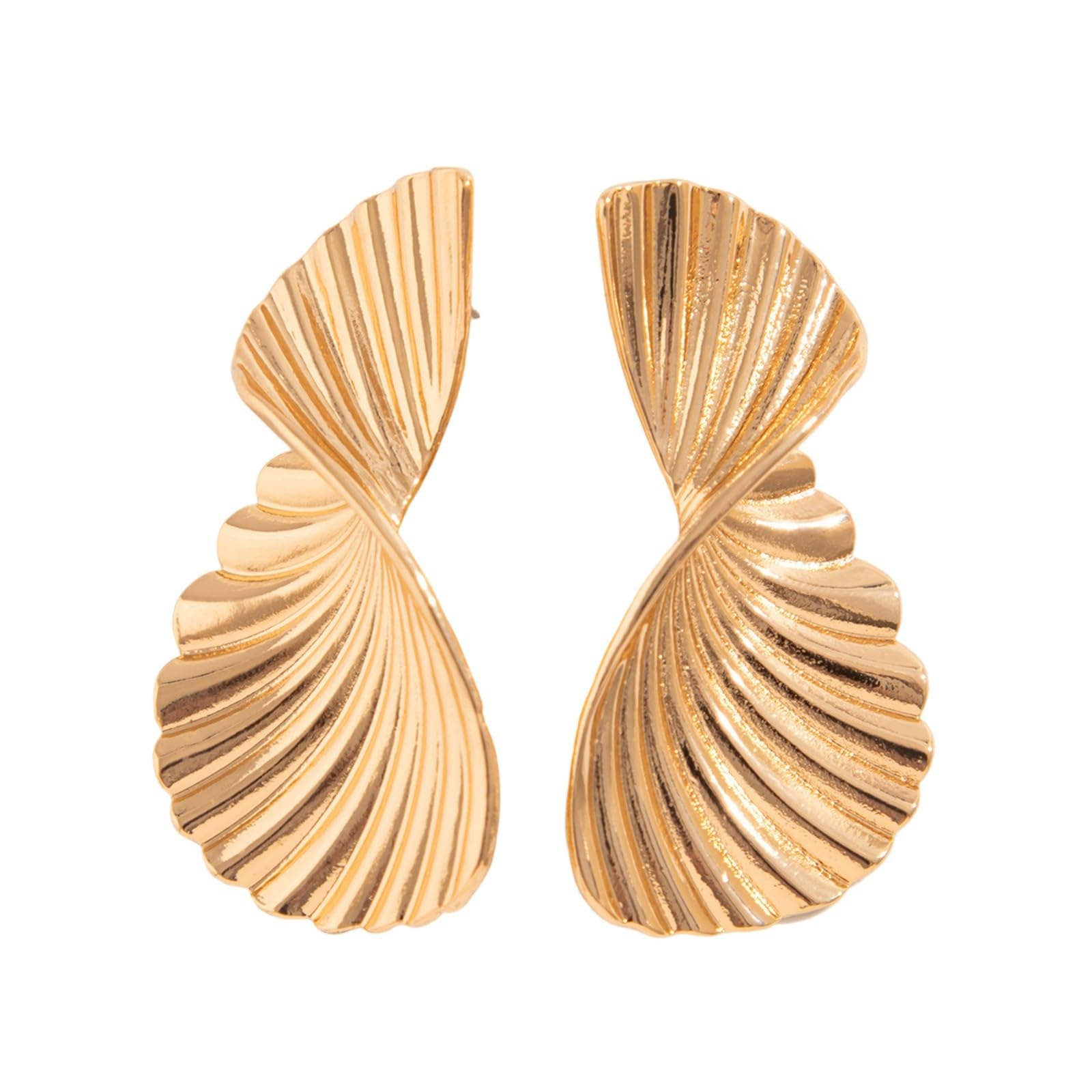 Maxtonser Unique Geometric Alloy Studs Earrings for Women Fashionable and Lightweight Jewelry Accessory for Everyday or Party Wear