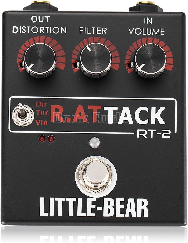 Nobsound Little Bear 3 RAT Tack Guitar Bass Distortion Effector effect Stomp Box Fuzz Pedal LED