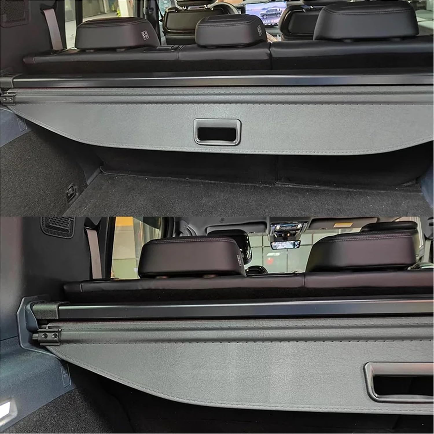 Trunk Curtain Cover Organizer for BYD Leopard 5 Car Rear Rack Partition Shelter Shield Shade Luggage Cargo(Canvas)