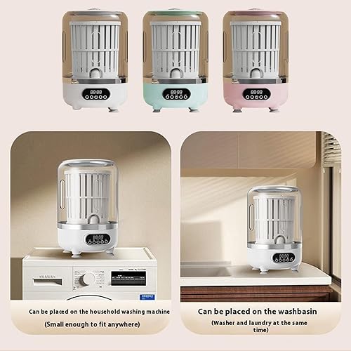 Miniatura 7 de PANGBOER 3L Travel Washer Rechargeable Washer Underwear Cleaner For Underwear Camping Apartment Space Saving