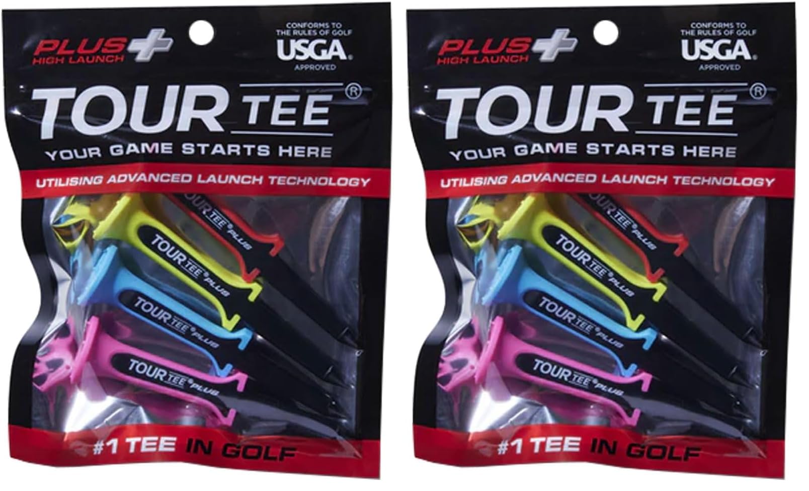 Amazon | TOUR TEE PLUS HIGH LAUNCH ゴルフティー 4本入り 2個セット